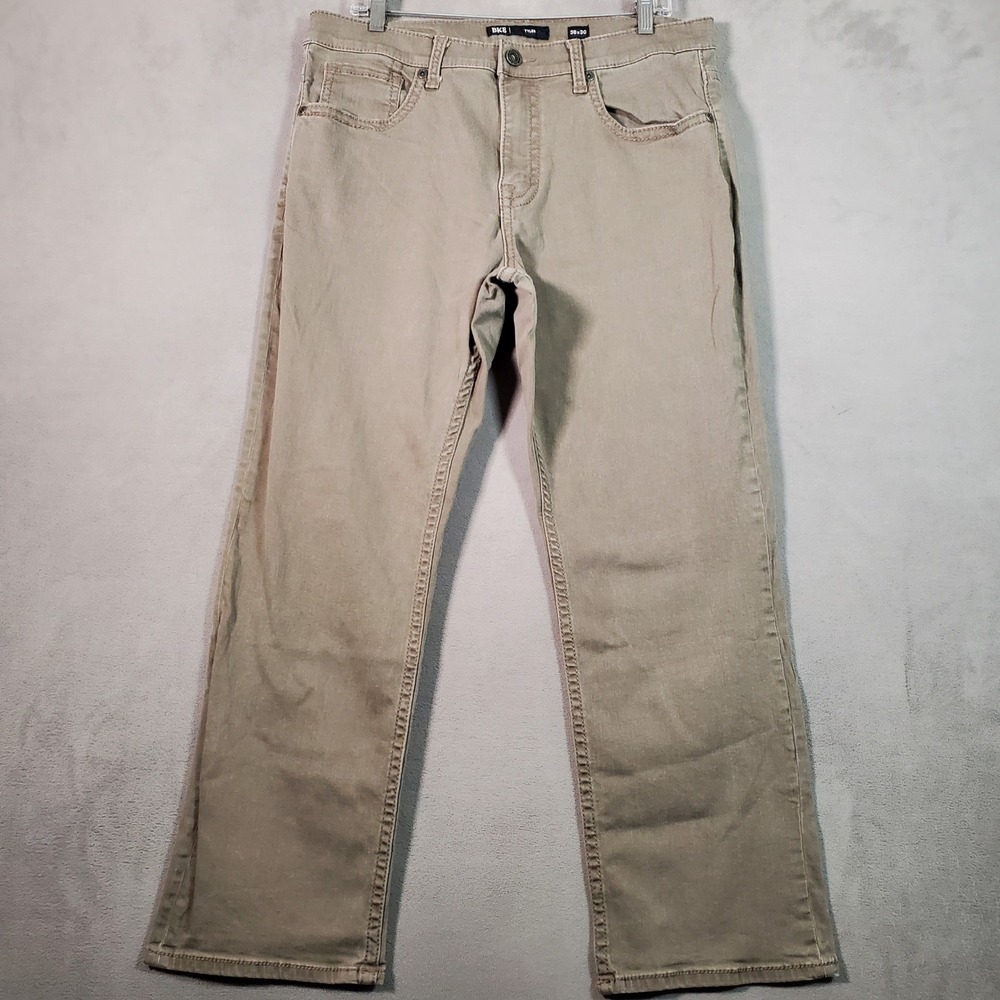 BKE Tyler Pants Mens 36x30 Dark Beige Straight Leg Stretch Gorpcore Classic